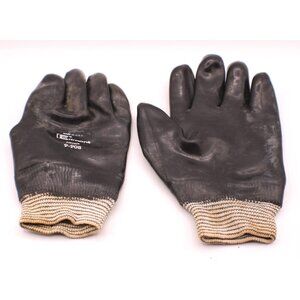 Edmont Neox 9-908 Neoprene Gloves L-XL Lined Safety Cuff Flexible Made in USA